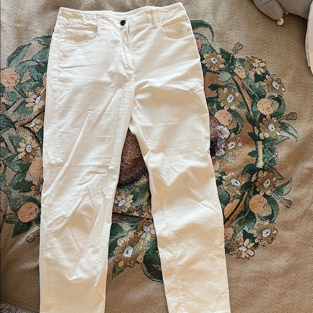Peserico Cream Corduroy Pants